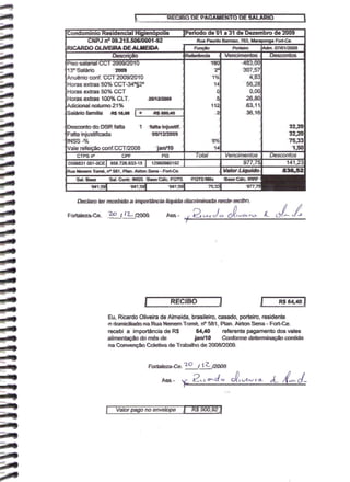 Prestação de Contas - Dezembro 2009