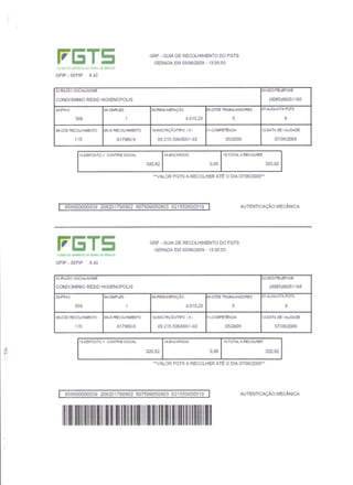 Prestação de Contas - Maio 2009
