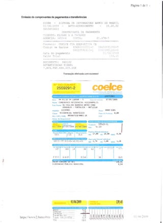 Prestação de Contas - Maio 2009