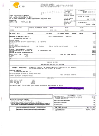 Prestação de Contas - Maio 2009