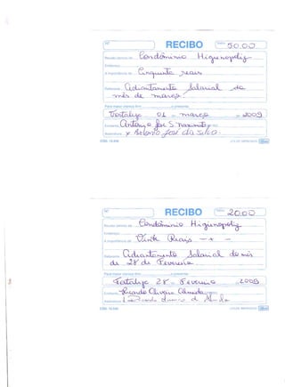 Prestação de Contas - Maio 2009