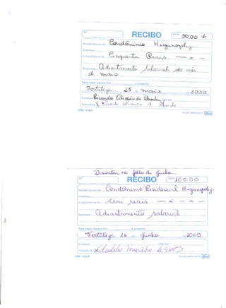 Prestação de Contas - Maio 2009