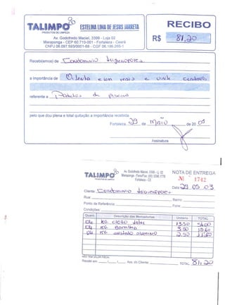 Prestação de Contas - Maio 2009