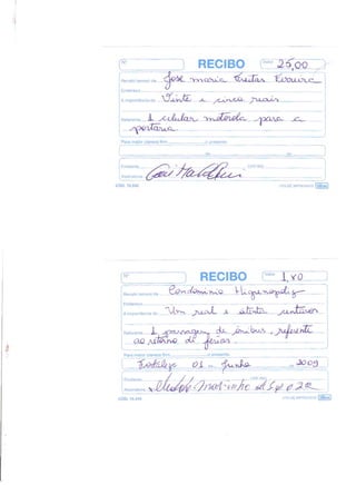 Prestação de Contas - Maio 2009