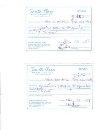 Prestação de Contas - Maio 2009