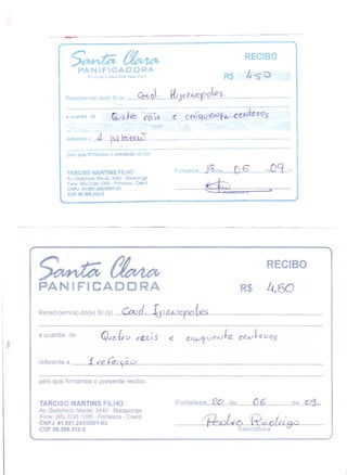 Prestação de Contas - Maio 2009