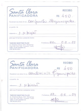 Prestação de Contas - Maio 2009