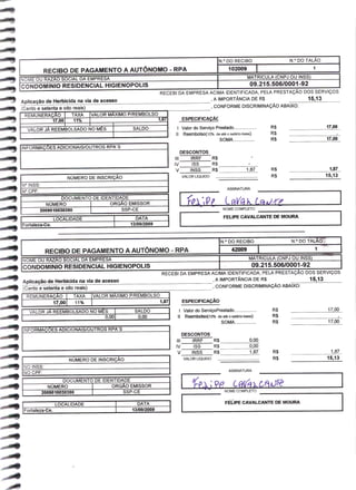 Prestação de Contas - Setembro 2009