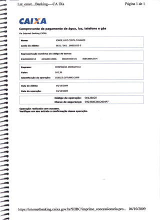 Prestação de Contas - Setembro 2009