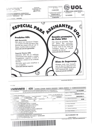 Prestação de Contas - Setembro 2009