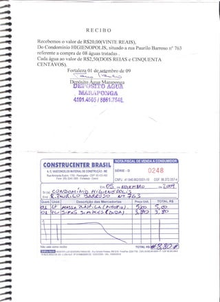 Prestação de Contas - Setembro 2009