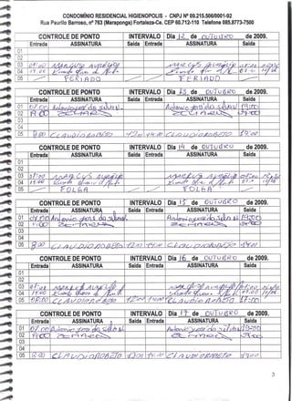 Prestação de Contas - Setembro 2009