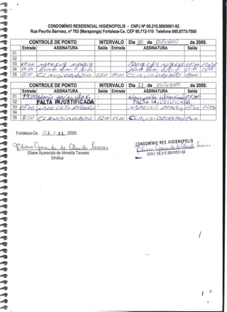 Prestação de Contas - Setembro 2009