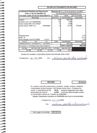 Prestação de Contas - Setembro 2009