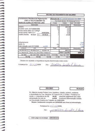 Prestação de Contas - Setembro 2009