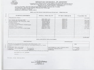 Prestação de contas 2014 2015