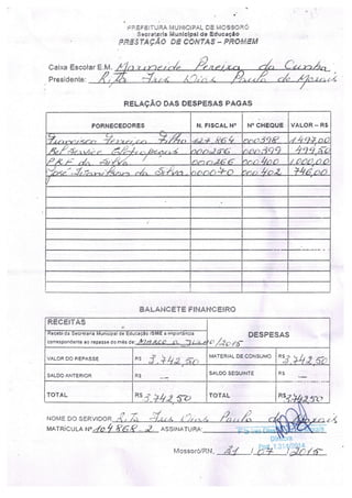 Prestaçoes de contas