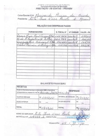 Prestaçoes de contas