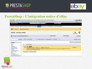 PrestaShop : L’intégration native d’eBay
 