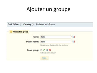 Ajouter un groupe
 
