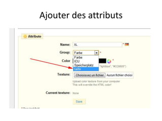 Ajouter des attributs
 