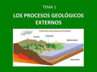 LOS PROCESOS GEOLÓGICOS
EXTERNOS
TEMA 1
 