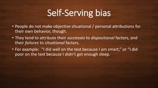 Attribution theory | PPTX