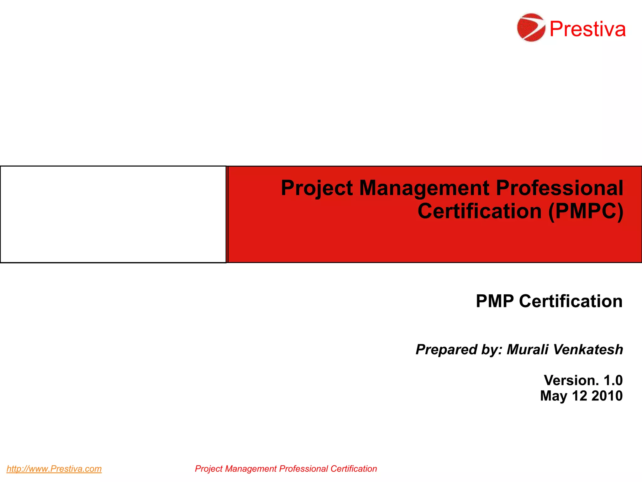 prestiva-pmp-process-approach-ppt