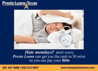 Prestoloans payday loan bills in Houston