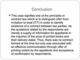 Preston corporation sdn bhd case law of contract | PPT