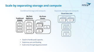 Scale by separating storage and compute
 