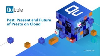 Past, Present and Future
of Presto on Cloud
07/15/2018
 