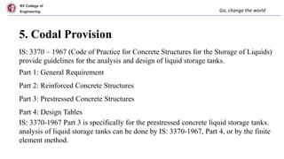 Prestressed concrete circular storage tanks | PPTX