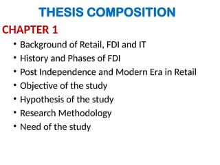 Fdi Thesis Example Pre Submission thesis Final PPT Pre Submission thesis Final PPT | PPTX