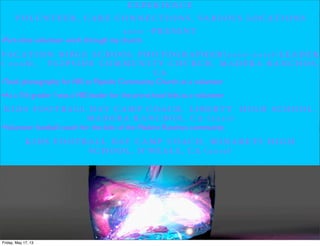 E X P E R I E N C E
V O L U N T E E R , C A R E C O N N E C T I O N S , VA R I O U S L O C AT I O N S
2 0 1 0 - P R E S E N T
•Part-time volunteer work through my church.
VA C AT I O N B I B L E S C H O O L P H O T O G R A P H E R ( 2 0 1 0 - 2 0 1 1 ) / L E A D E R
( 2 0 0 8 ) , F L I P S I D E C O M M U N I T Y C H U RC H , M A D E R A R A N C H O S ,
C A
•Took photography forVBS at Flipside Community Church as a volunteer
•As a 7th grader I was aVBS leader for the pre-school kids as a volunteer
K I D S F O O T B A L L D AY C A M P C O A C H , L I B E RT Y H I G H S C H O O L ,
M A D E R A R A N C H O S , C A ( 2 0 1 1 )
•Volunteer football coach for the kids of the Madera Ranchos community.
K I D S F O O T B A L L D AY C A M P C O A C H , M I N A R E T S H I G H
S C H O O L , O ’ N E A L S , C A ( 2 0 1 2 )
Friday, May 17, 13
 