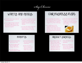 S 
Tuesday, May 28, 13
 