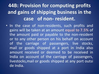 PRESUMPTIVE TAXATION UNDER INCOME TAX ACT,1961 | PPTX