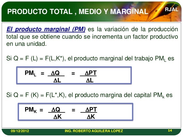 TEORIA DE LA PRODUCCION Y LOS COSTOS