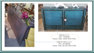 Cabinet x 2 U.
Ref.: TAY0650
Precio Total: 72000 RDS+ITBIS
Cabinet Piano x 2 U.
Ref.: VD146408
Precio Total: 83.720 RDS+ITBIS
 