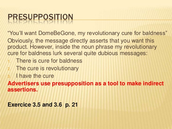 Presupposition lecture