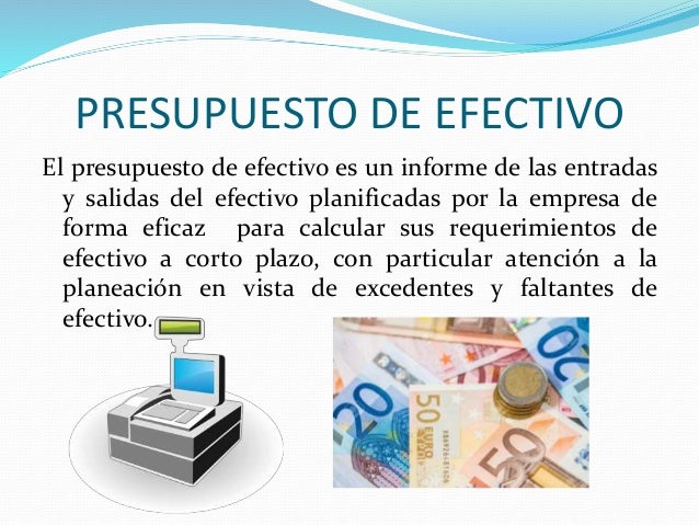 Presupuesto de efectivo denis bocaranda