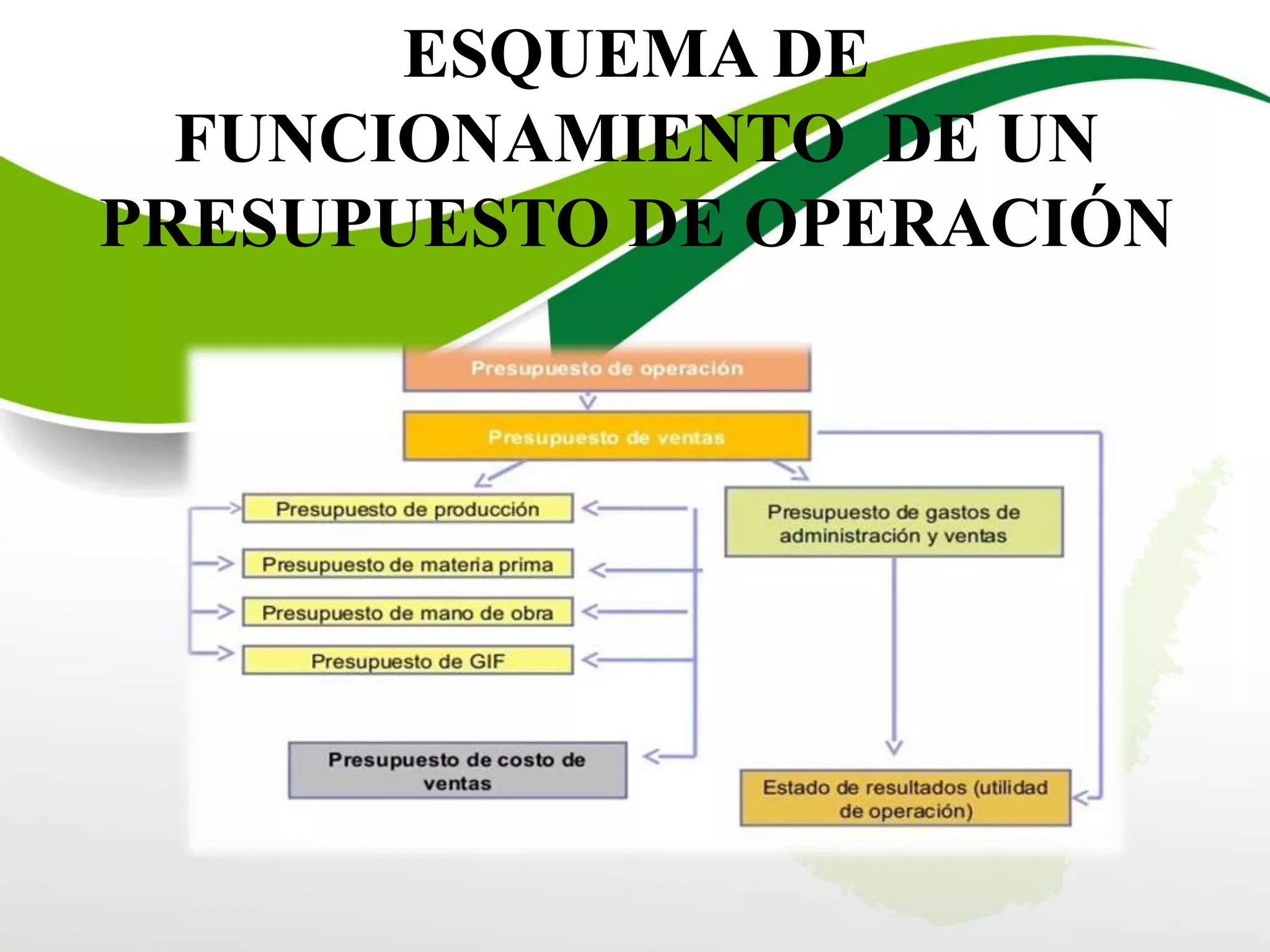 Presupuesto de operación PPTX