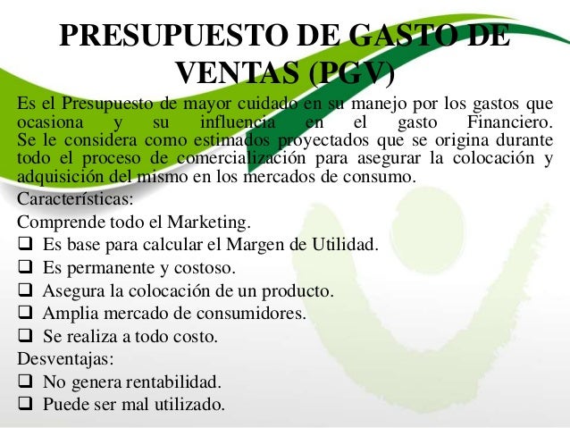 presupuesto de operación