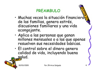 Presupuesto Personal y/o Familiar