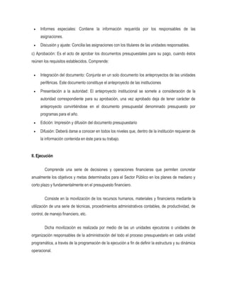 Presupuesto por programa