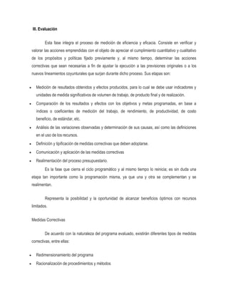 Presupuesto por programa