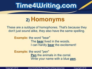 Pres_Writing_Mechanics_Homophones_Homonym.pptx