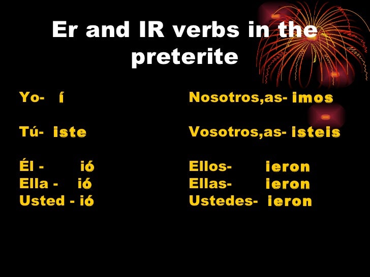 Preterite Verbs