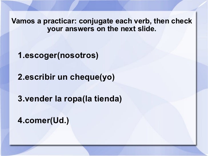 Preterite regularsonly2