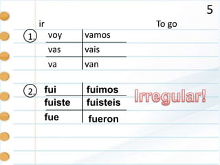 Preterite tense | PPTX
